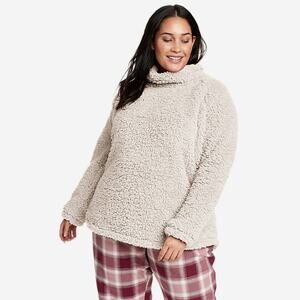 Eddie Bauer Fireside Plush Pullover turtleneck teddy sweater